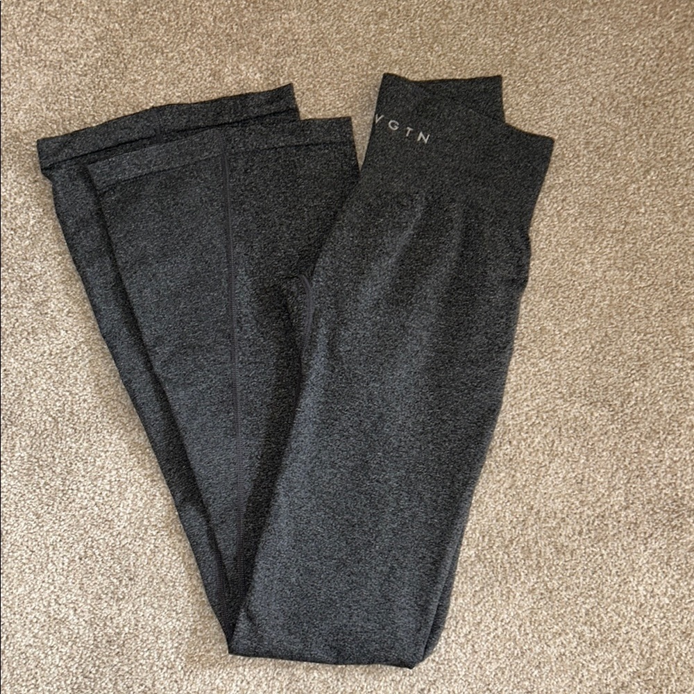 NVGTN Dark Gray Flared Leggings
